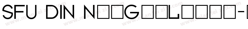 SFU DIN NeuGroLight字体转换